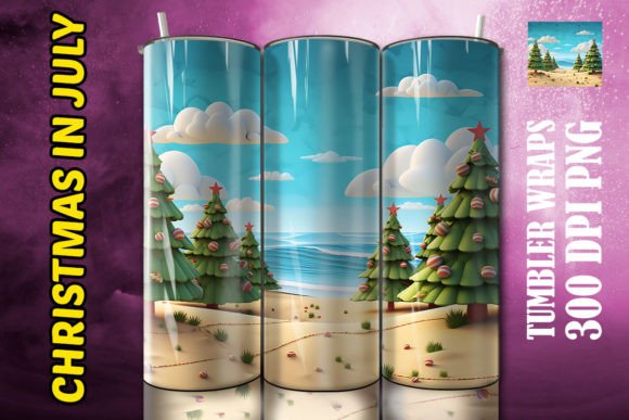 3D Christmas Trees Tumbler 4: Elevating Holiday Sublimation Projects