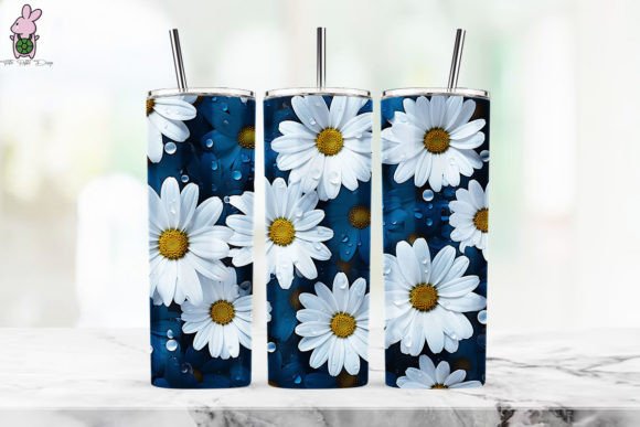 3D Daisy Flowers Background 18 Design Guide