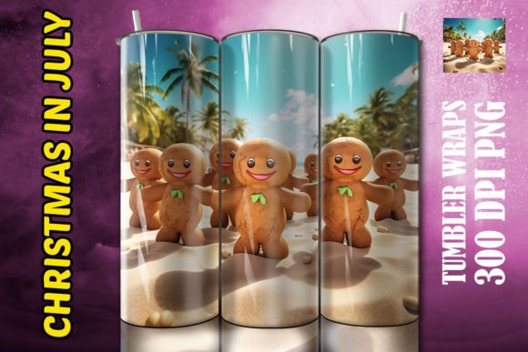 3D Gingerbread Men Tumbler 6: Elevating Holiday Sublimation Projects
