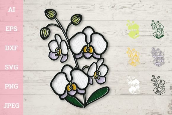 3D Layered Orchid Flowers: Elevating Paper Crafting with Precision and Elegance