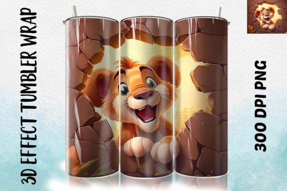 3D Lion Flower Tumbler 1: Integrating Digital Assets into Sublimation Workflows
