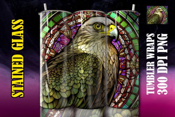3D Peregrine Falcon Mystical Tumbler Design