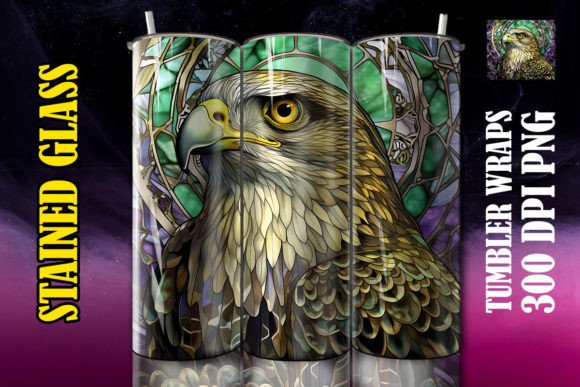 3D Peregrine Falcon Mystical Tumbler Design Asset