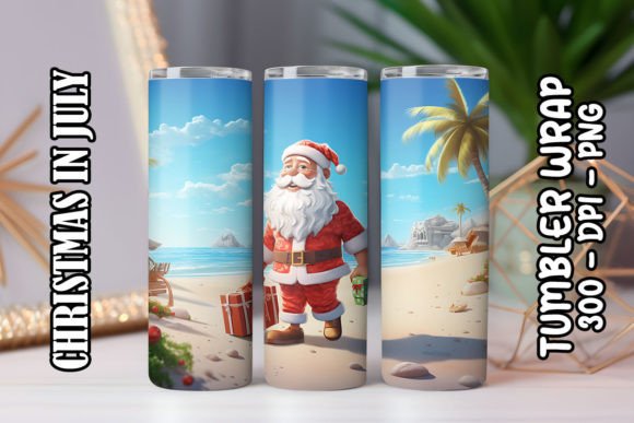 3D Santa Claus Tumbler 4: Integrating Digital Assets into Sublimation Workflows
