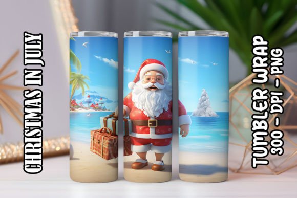 3D Santa Claus Tumbler 9: Integrating Digital Assets into Sublimation Workflows