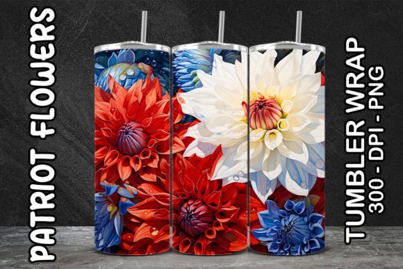 3D White Dahlias Flower Tumbler: Elevating Sublimation Projects with Realistic Floral Design
