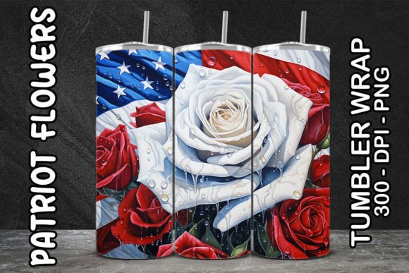 3D White Roses Flower Tumbler 1: Elevating Custom Drinkware with Digital Sublimation Art