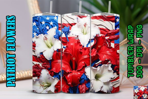 Elevating Sublimation Projects with the 3D Red Gladiolus Flower Tumbler Wrap