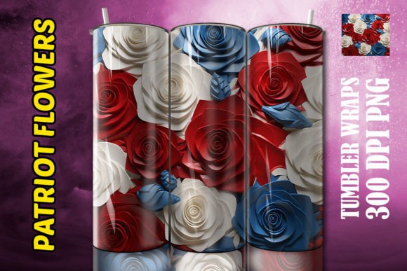 Elevating Sublimation Projects with the 3D White Roses Flower Tumbler 7 Design