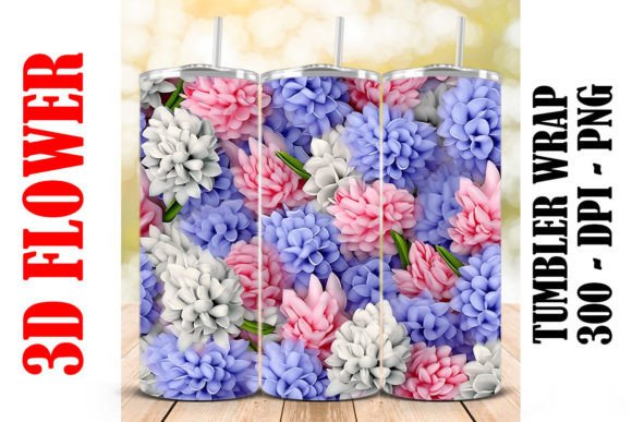 Mastering Sublimation Design with the 3D Hyacinth Tumbler 3 Aesthetic
