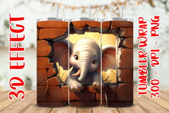 Mastering the 3D Cute Elephant Flower Tumbler Wrap: A Complete Guide to Digital Sublimation