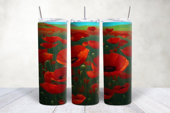 Strategic Application of the 3D Poppies Tumbler Wrap in Digital Product Design