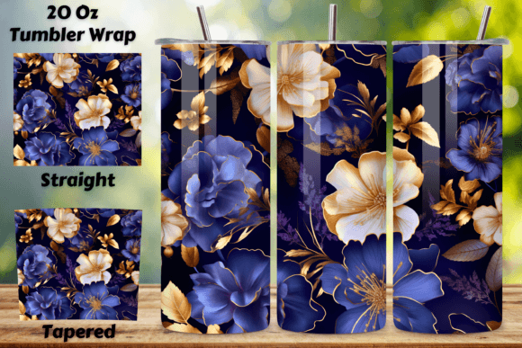 Transform Your Tumblers with Night Sky Floral Mirage