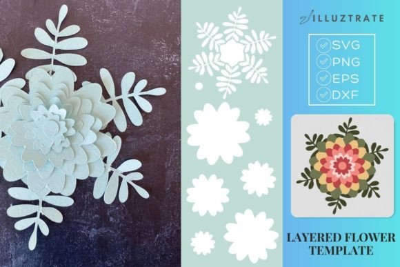 Unlock Your Creativity with Layered Flower SVG - 3D Flower